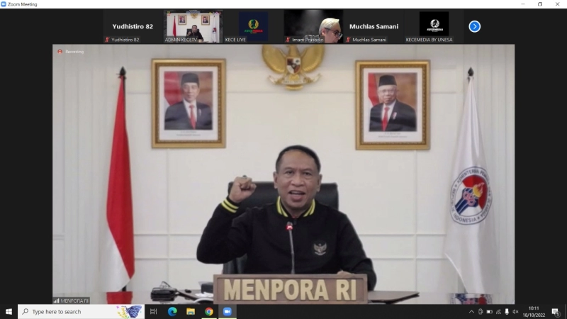 Menpora Amali Resmi Buka Sarasehan Ilmu Keolahragaan Unesa Bertajuk ‘Damailah Sepakbola Indonesia