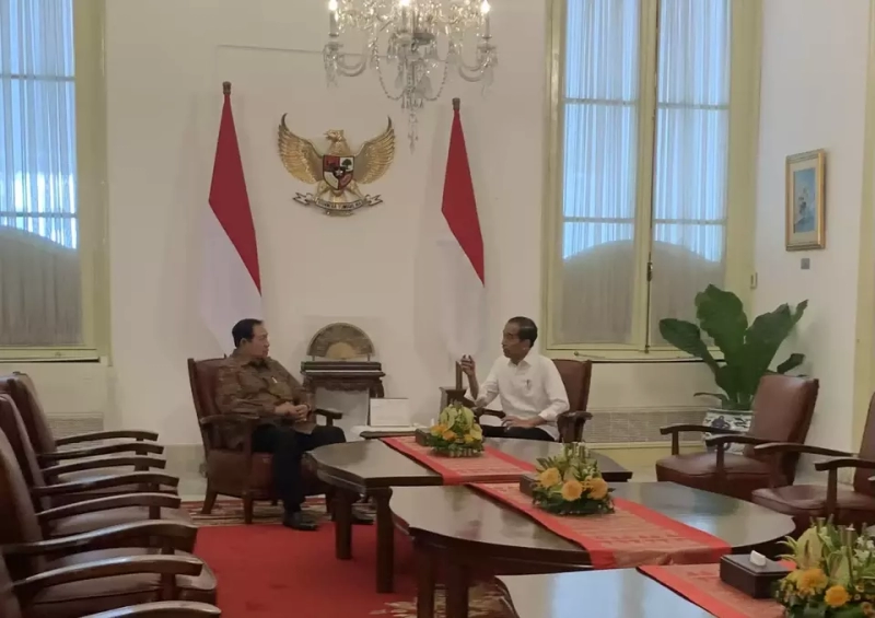 SBY Tiba-Tiba Muncul di Istana dan Bertemu Presiden Jokowi