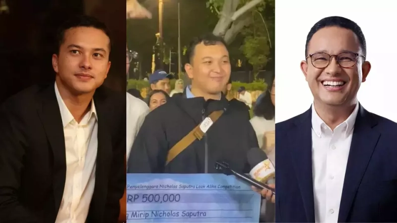 Lomba Mirip Nicholas Saputra Dimenangkan oleh Pria yang Mirip Anies Baswedan