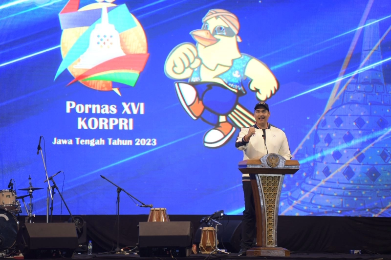 Menpora Dito Resmi Tutup PORNAS XVI KORPRI 2023 Jawa Tengah