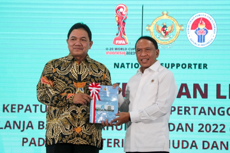 BPK Beri Penilaian Bagus Terhadap Hasil Pemeriksaan Terhadap Belanja Barang Kemenpora Tahun 2021-2022