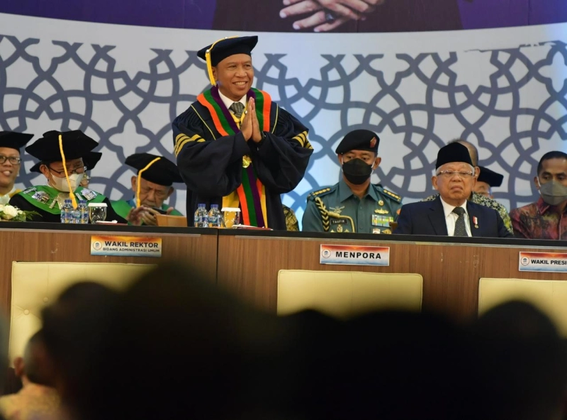 Menpora Amali Dampingi Wapres Ma'ruf Amin Hadiri Pengukuhan Prof Dr HM Asrorun Niam Sholeh, M.A sebagai Guru Besar Bidang Fikih UIN Syarif Hidayatullah