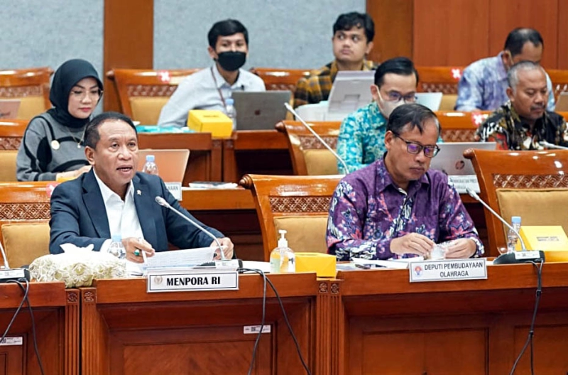 Raker dengan Komisi X DPR RI, Menpora Amali Bahas Anggaran dan Persiapan Pelaksanaan Program Kerja Tahun 2023