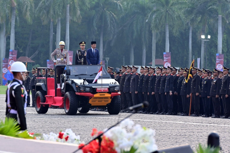 Presiden Jokowi: Polisi Harus Lebih Pintar daripada Penjahat