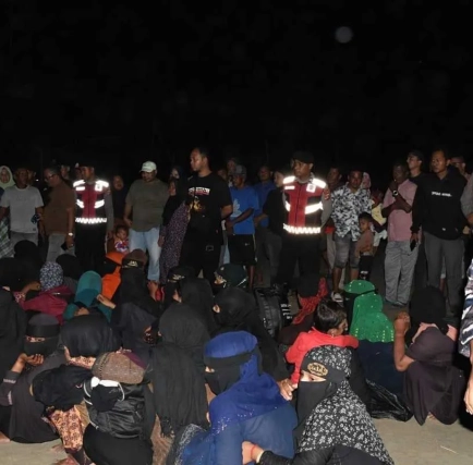 Lagi! Puluhan Imigran Rohingya Masuk Aceh Timur, Ditempatkan di Penampungan Sementara 