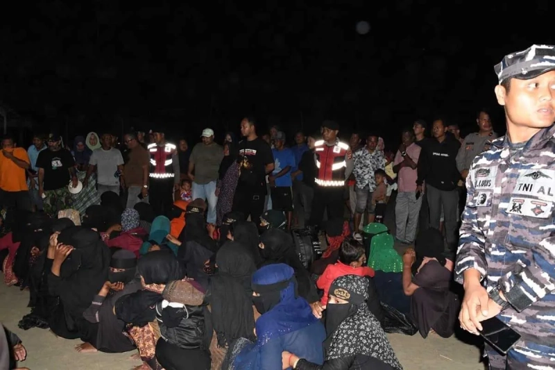 Lagi! Puluhan Imigran Rohingya Masuk Aceh Timur, Ditempatkan di Penampungan Sementara 