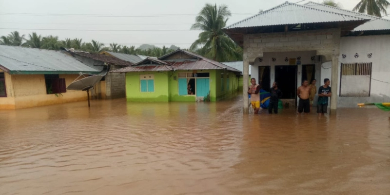 40 Rumah Warga dan Lahan Pertanian di Pohuwato Terendam Banjir