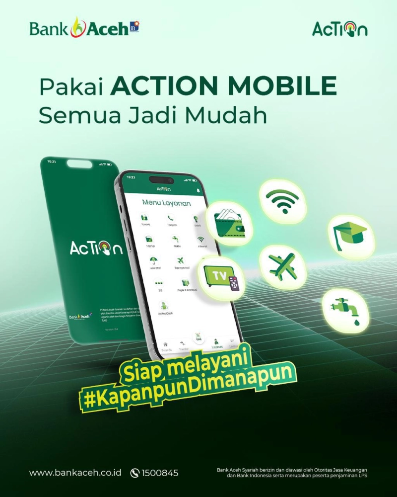 Action Mobile Bank Aceh, Mudah dan Nyaman untuk Bertransaksi