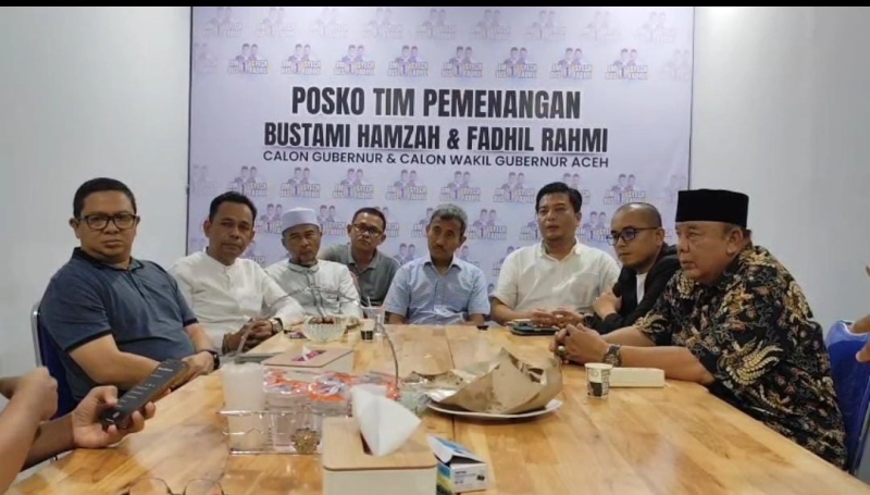 Tim Bustami Bustami-Fadhil Rahmi Tolak Hasil Rekapitulasi Suara Pilgub Aceh 2024