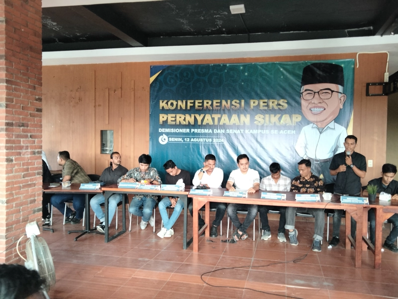 LIVE: Pernyataan Sikap Eks Presiden dan Senat Mahasiswa se-Aceh Dukung Bustami Cagub