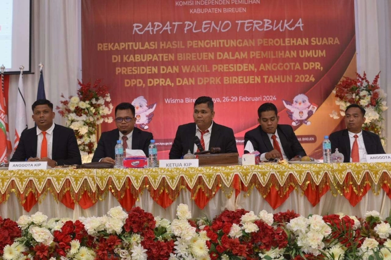 40 Caleg Terpilih di Bireuen Ditetapkan, Partai Lokal 25 Persen, Gerindra Nihil