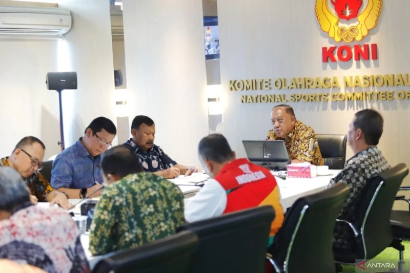 KONI Pusat Gelar Rapat Pelaporan dan Evaluasi PON XXI Aceh-Sumut 2024