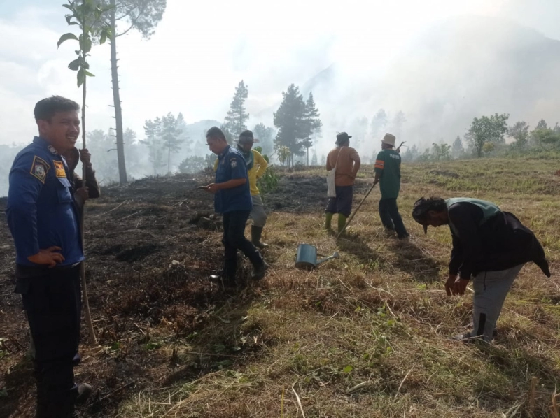 5 Hektare Lahan Terbakar di Bener Meriah Berhasil Dipadamkan