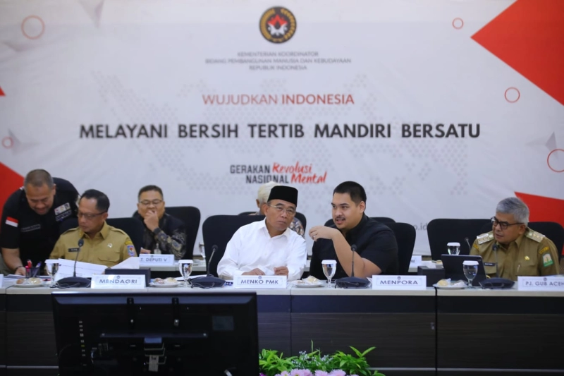 Rakor Menteri, Menko PMK Pastikan Persiapan PON XXI Aceh - Sumut Sesuai Target