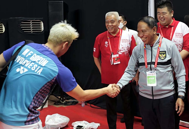 Menpora Amali Tinjau dan Semangati Pemain Indonesia di Daihatsu Indonesia Masters 2023