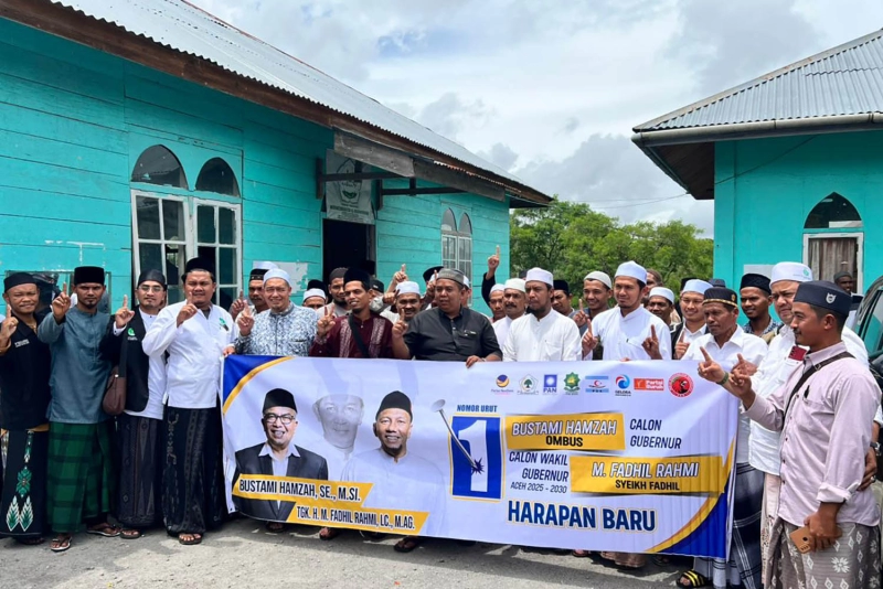 Lagi, Puluhan Pimpinan Dayah Bener Meriah Siap Menangkan Bustami Hamzah dan Fadhil Rahmi