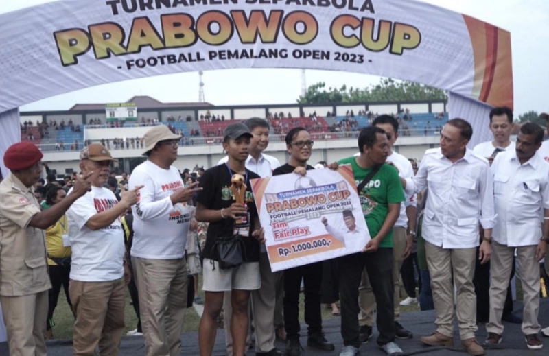 Sukses Gelar Prabowo Cup Football Pemalang Open 2023 dan Persebo Tampil Sebagai Juara, Hashim: Prabowo Perhatian Terhadap Sepakbola