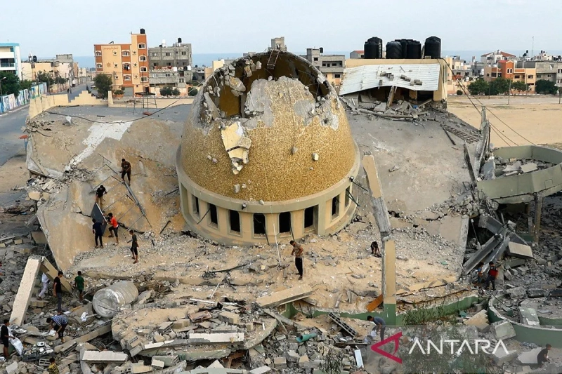 Lagi, Israel Serang Masjid di Gaza dan Menewaskan Puluhan Warga Palestina