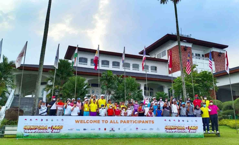 Minat Pegolf Muda Membludak, Wakil Indonesia di Turnamen Menpora-PAGI Internasional Junior Golf Championship 2022 Berjumlah 62 Orang