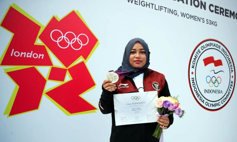 Citra Febrianti Terima Medali Perak Olimpiade London 2012