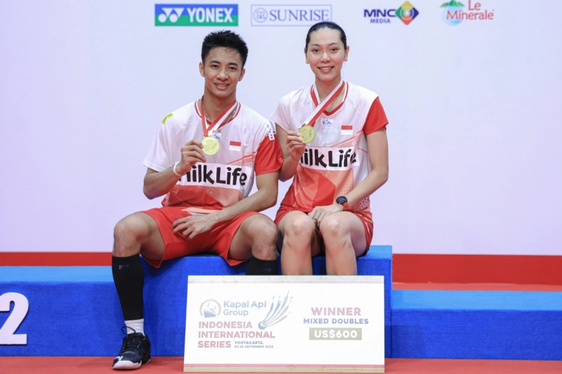 Dejan/Gloria Sukses Petik Gelar Kedua Melalui Turnamen Kapal Api Indonesia International Series 2022