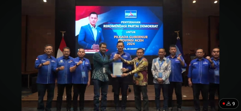 Partai Demokrat Dukung Mualem-Dek Fadh pada Pilkada Aceh 2024