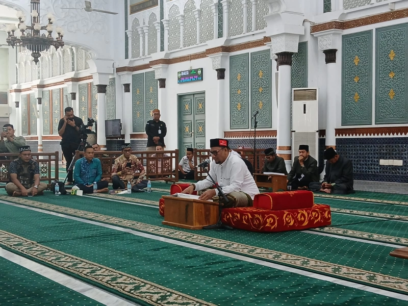 Cawagub Aceh Syech Fadhil Ikuti Tes Mampu Baca Al-Quran