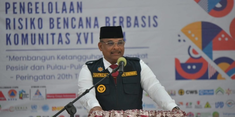 Pj Gubernur Safrizal: Upaya Penanggulangan Risiko Bencana adalah Kerja Kolaboratif