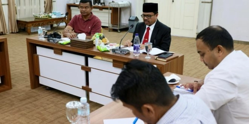 Plh Sekda Aceh Gelar Rapat Bahas Persiapan Peringatan Bulan Pengurangan Risiko Bencana (PRB) 2024