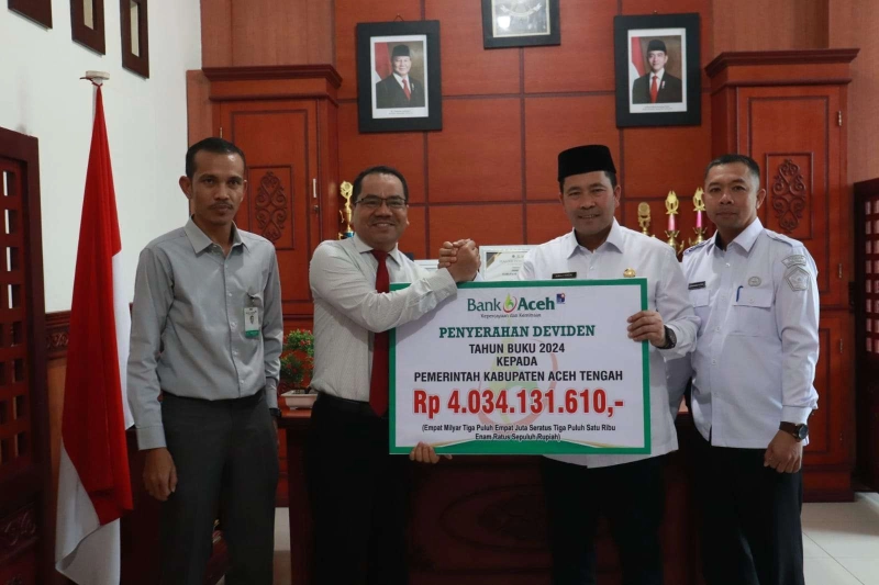 Aceh Tengah Terima Laba Usaha Bank Aceh Rp4 Miliar 