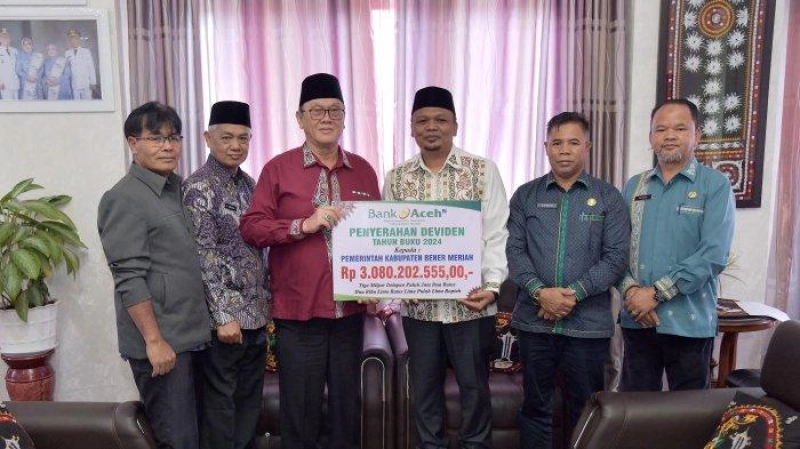 Bener Meriah Terima Rp3 Miliar dari Laba Usaha Bank Aceh 