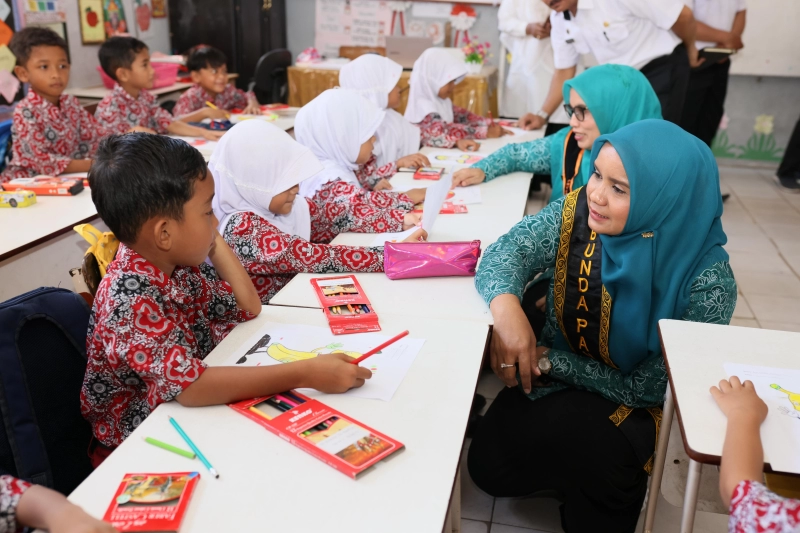 Ke Calang, Bunda PAUD Aceh Sosialisasi Program Transisi PAUD ke SD yang Menyenangkan