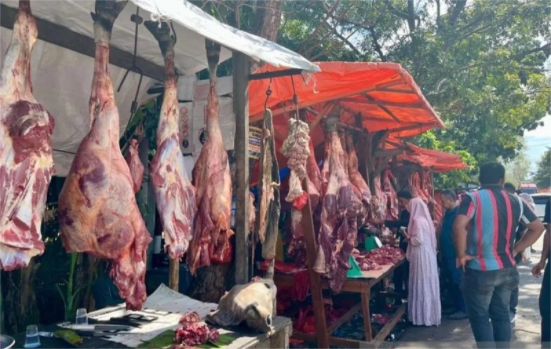 Penjualan Daging Meugang di Banda Aceh Tersebar di 9 Lokasi