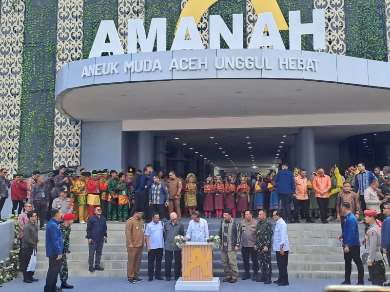 Presiden Jokowi Resmikan Gedung AMANAH di Aceh Besar