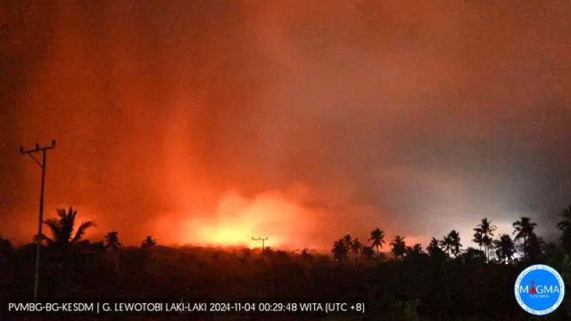 Bergejolak, Gunung Lewotobi Laki-Laki Naik Status Jadi Awas