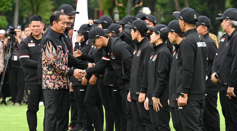 Presiden Jokowi Lepas Kontingen Olimpiade 2024 ke Paris