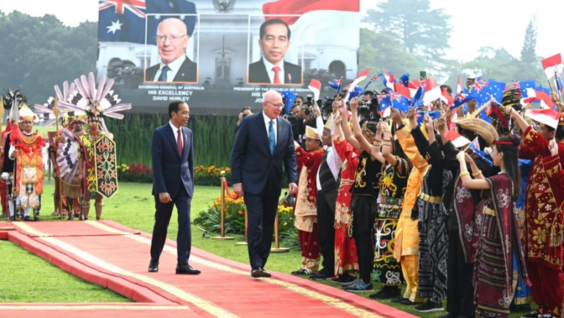 Presiden Jokowi Sambut Gubernur Jenderal Australia di Bogor