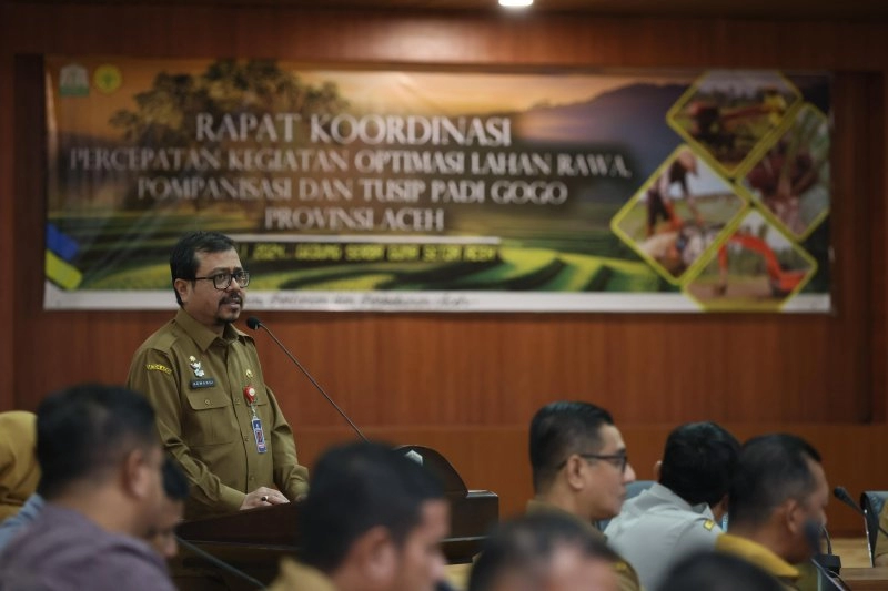 Pj Sekda Aceh Minta Kabupaten/Kota Percepat Program Pompanisasi di Lahan Kering