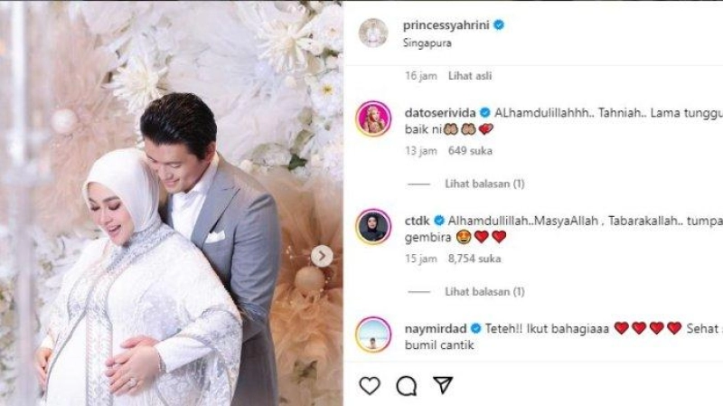 Syahrini Umumkan Kehamilan Anak Pertama, Sejumlah Artis Ikut Mendoakan 