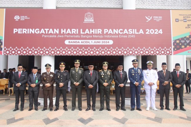 Foto-foto Pemerintah Aceh Peringati Hari Lahir Pancasila