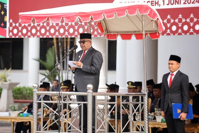 Foto-foto Pemerintah Aceh Peringati Hari Lahir Pancasila